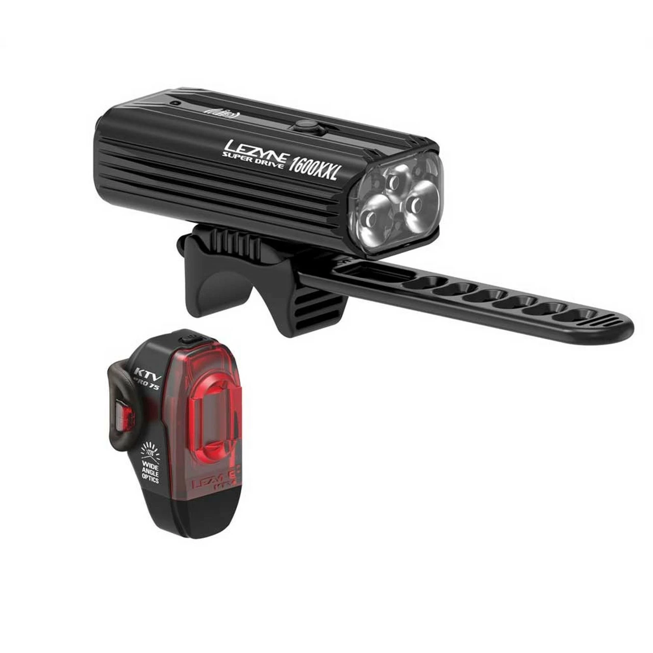 Lezyne - Super Drive 1600XXL / KTV Pro Smart Pair - Black 3 Lezyne - Super Drive 1600XXL / KTV Pro Smart Pair - Black