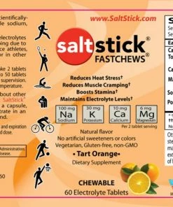 Saltstick Fast Chews -2XU-shop Fast Chew Label Ornage 43946.1675845938