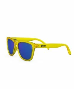 Goodr - The Originals - Swedish Meatball Hangover - Yellow With Blue Lens