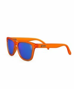 Goodr - The Originals - Donkey Goggles - Orange With Blue Lens