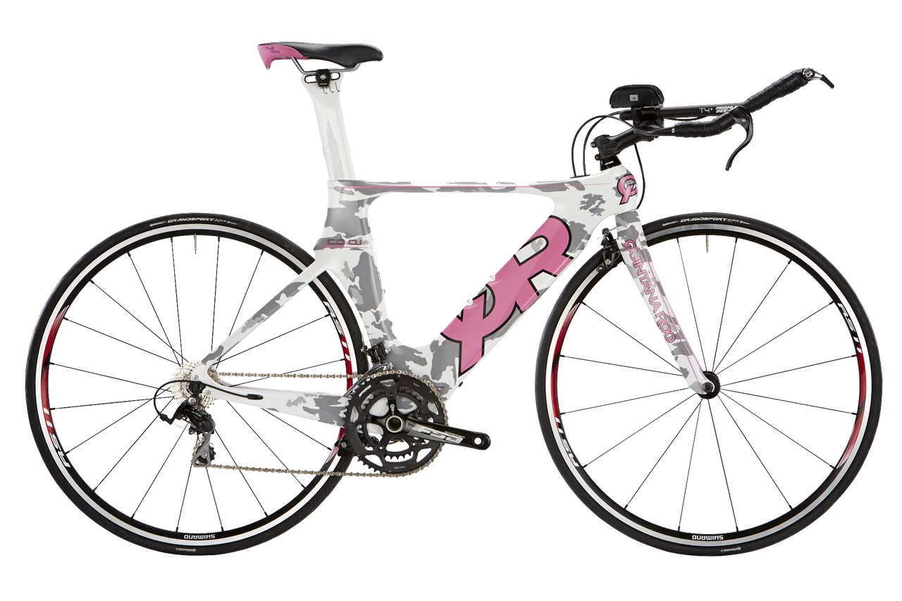 Quintana Roo - Shift Series - CD0.1 Shimano 105 Camo - Pink - Triathlon Bike - Profile T3 Aerobar - Ism Adamo Saddle 3 Quintana Roo - Shift Series - CD0.1 Shimano 105 Camo - Pink - Triathlon Bike - Profile T3 Aerobar - Ism Adamo Saddle - Image 2