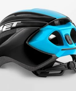 MET - Strale Black Cyan Panel Helmet -2XU-shop Strale Black Cyan Panel Helmet 3 85820.1638368066