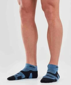 2XU - Vectr Light Cushion 1/4 Crew Socks - Unisex 21 2XU - Vectr Light Cushion 1/4 Crew Socks - Unisex -2XU-shop UA5047e DNM BLK 00 squashed 38650.1581588978