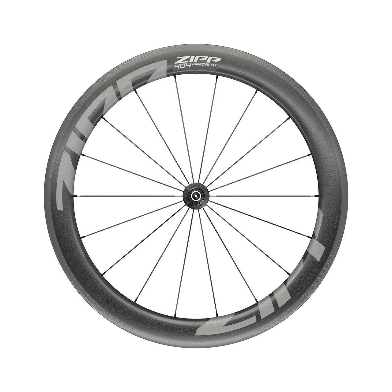 Zipp - 404 Firecrest Carbon Tubeless Rim Brake 700C Front 18Spokes Quick Release Standard Graphic A1: Black 700C 3 Zipp - 404 Firecrest Carbon Tubeless Rim Brake 700C Front 18Spokes Quick Release Standard Graphic A1: Black 700C