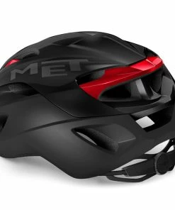 MET - My21 Rivale Cycling Helmet - Black/Red -2XU-shop rivale cycling helmet NR1 back 03954.1614691990