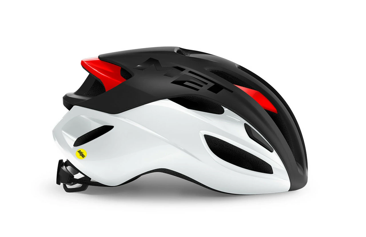 MET - My21 Rivale MIPS Cycling Helmet - Black/White/Red 4 MET - My21 Rivale MIPS Cycling Helmet - Black/White/Red - Image 2