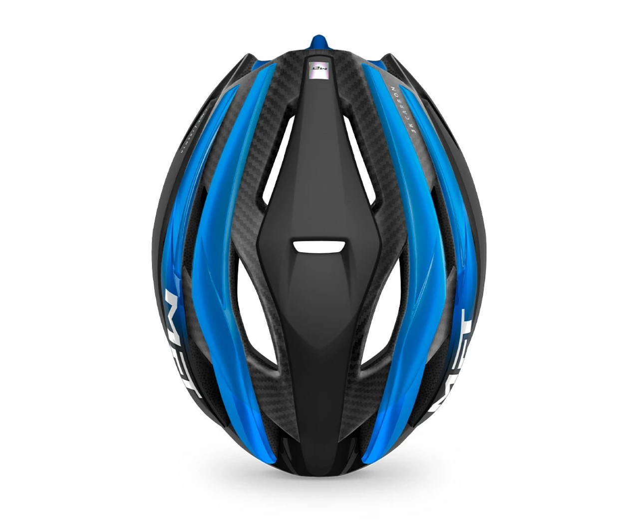 MET - My21 Trenta 3K Cycle Helmet - Carbon Black/Blue 6 MET - My21 Trenta 3K Cycle Helmet - Carbon Black/Blue - Image 4