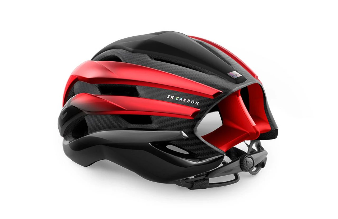 MET - My21 Trenta 3K Cycle Helmet - Carbon Black/Red 5 MET - My21 Trenta 3K Cycle Helmet - Carbon Black/Red - Image 3