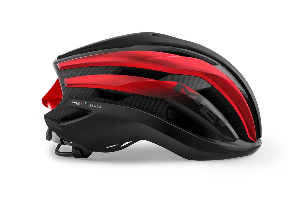 MET - My21 Trenta 3K Cycle Helmet - Carbon Black/Red 4 MET - My21 Trenta 3K Cycle Helmet - Carbon Black/Red - Image 2