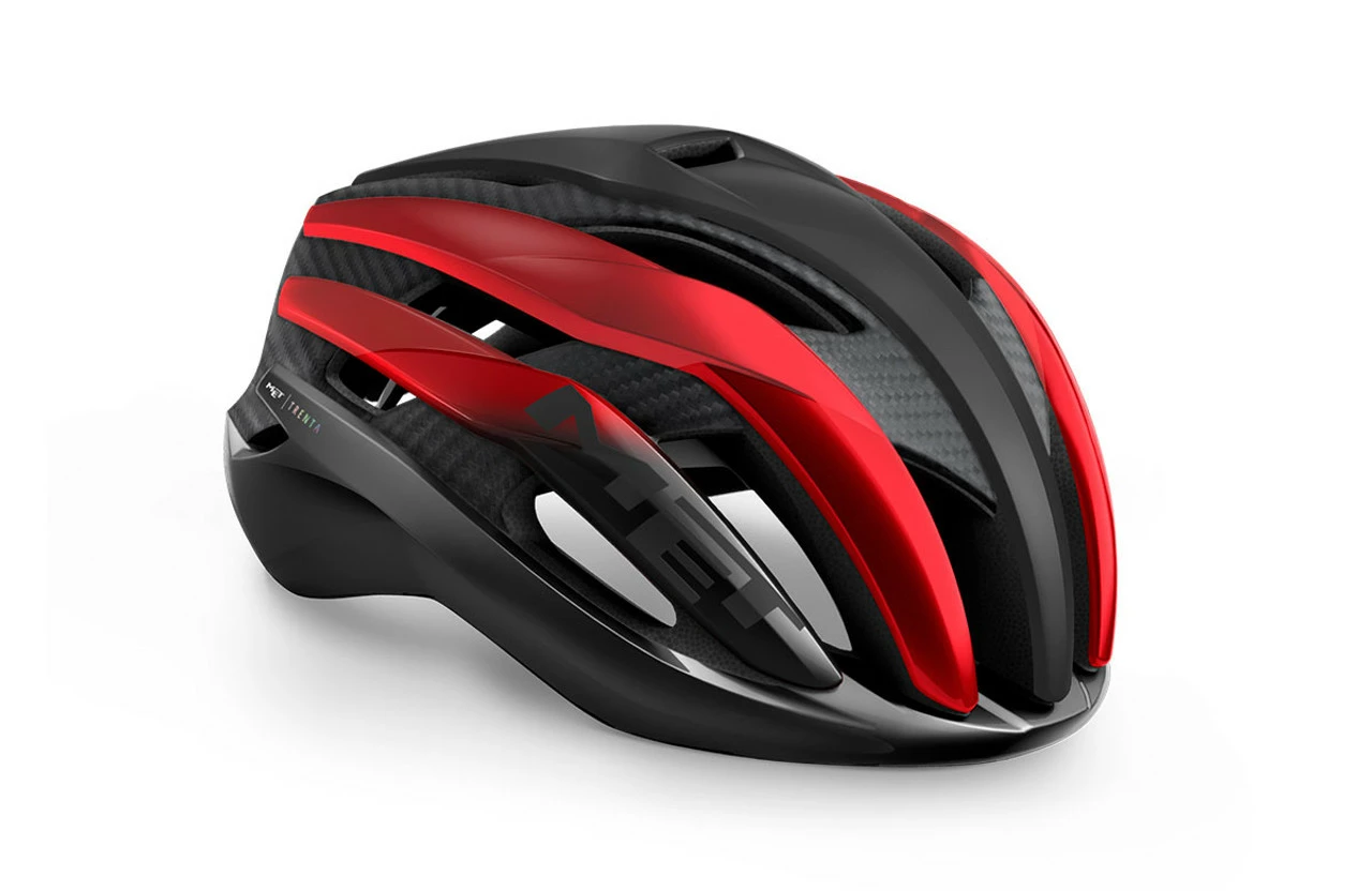 MET - My21 Trenta 3K Cycle Helmet - Carbon Black/Red 3 MET - My21 Trenta 3K Cycle Helmet - Carbon Black/Red