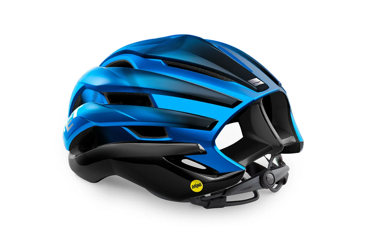 MET - My21 Trenta MIPS Road Cycling Helmet - Black/Blue 5 MET - My21 Trenta MIPS Road Cycling Helmet - Black/Blue - Image 3